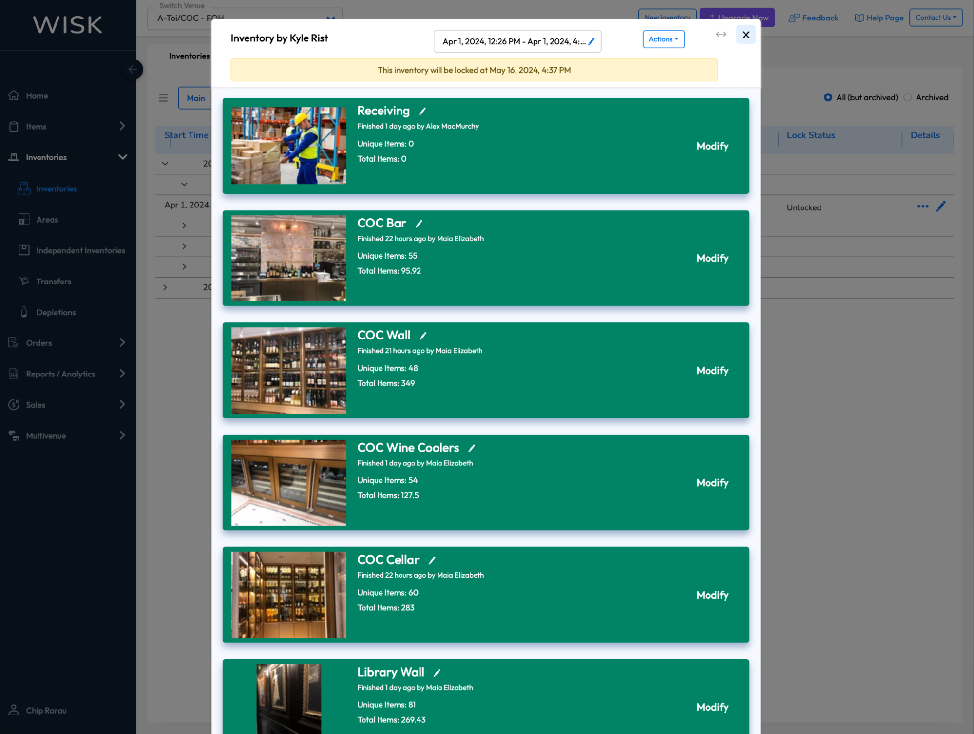 WISK Inventory Management